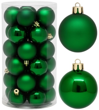 Bombki choinkowe 4cm zestaw 30szt ozdoba bombka na choinkę zielony
