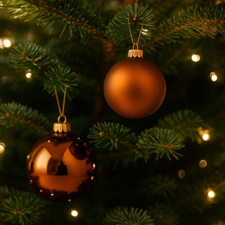 Bombki choinkowe 6cm zestaw 30szt ozdoba bombka na choinkę miedź