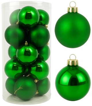 Bombki choinkowe 6cm zestaw 30szt ozdoba bombka na choinkę zielony