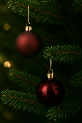 Bombki choinkowe 8cm zestaw 15szt ozdoba bombka na choinkę burgund