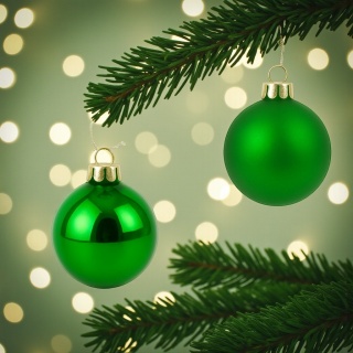 Bombki choinkowe 8cm zestaw 15szt ozdoba bombka na choinkę zielony