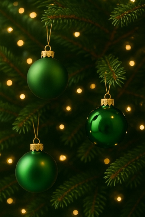 Bombki choinkowe 8cm zestaw 15szt ozdoba bombka na choinkę zielony