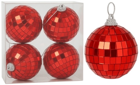 Bombki choinkowe zestaw 4szt 6cm ozdoba bombka na choinkę Boże Narodzenie