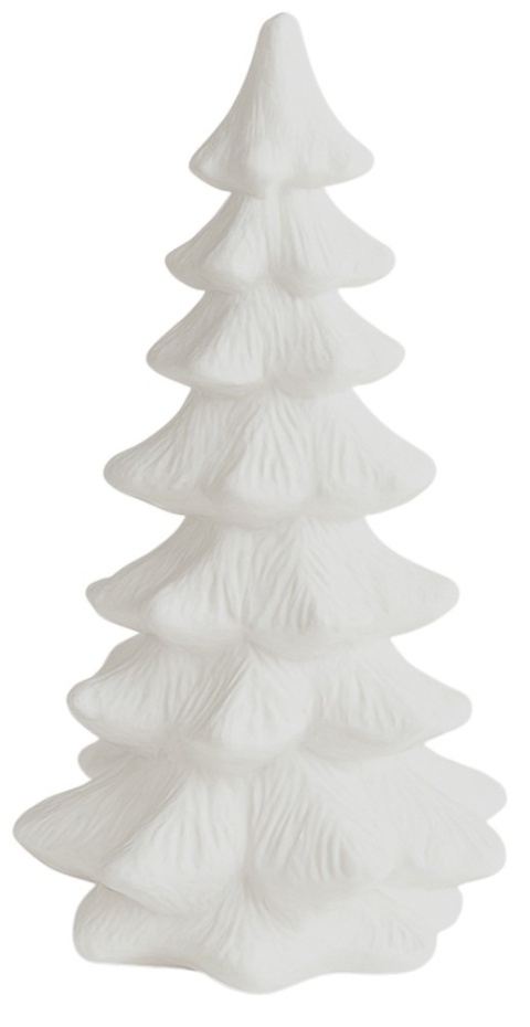 Choinka figurka ozdoba świąteczna dekoracja 14,5cm biała