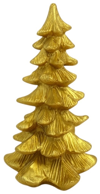 Choinka figurka ozdoba świąteczna dekoracja 14,5cm złoty