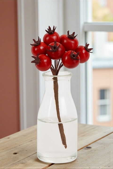 Dekoracja świąteczna ozdoba gałązka sztuczna stroik 11cm