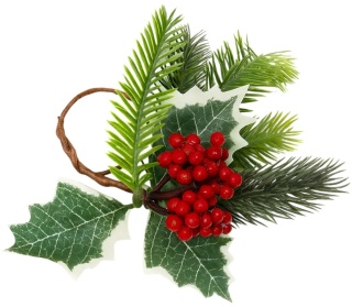 Dekoracja świąteczna ozdoba gałązka sztuczna stroik 14cm