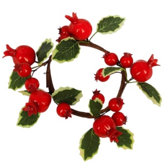 Dekoracja świąteczna ozdoba gałązka sztuczna stroik 14cm