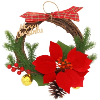 Dekoracja świąteczna ozdoba gałązka sztuczna stroik 23cm