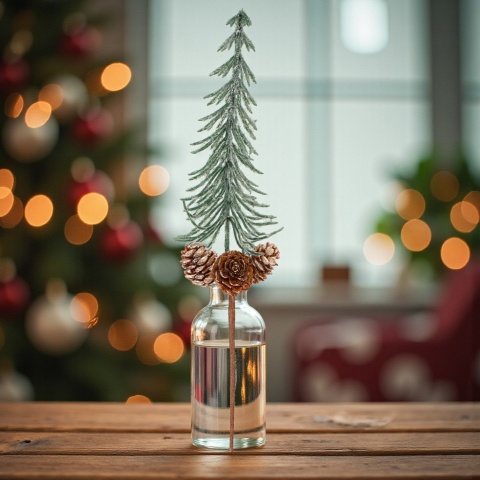 Dekoracja świąteczna ozdoba gałązka sztuczna stroik 40cm