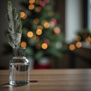 Dekoracja świąteczna ozdoba gałązka sztuczna stroik 72cm