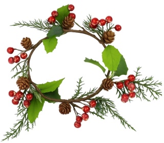 Dekoracja świąteczna ozdoba piękny stroik 20cm