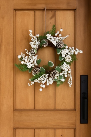 Dekoracja świąteczna ozdoba piękny stroik 32cm