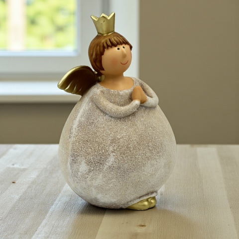 Figurka ceramiczna ozdoba dekoracja piękny ANIOŁ 16cm