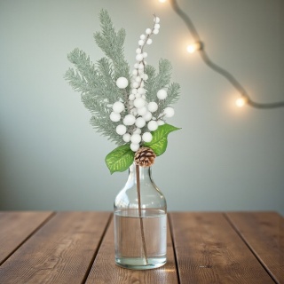 Gałązka sztuczna 48cm ozdoba dekoracja świąteczna stroik