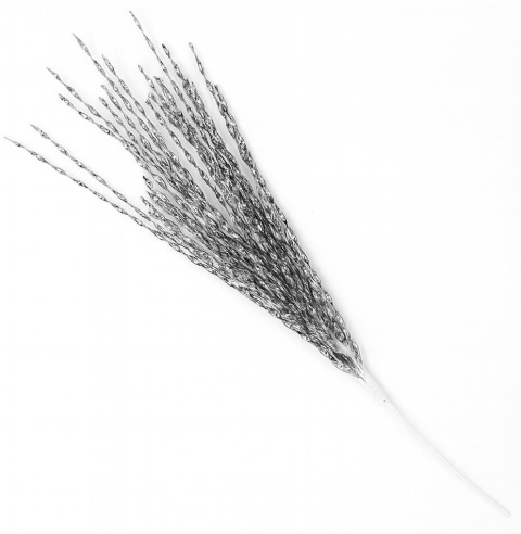 Gałązka sztuczna 70cm ozdoba dekoracja świąteczna stroik srebrny