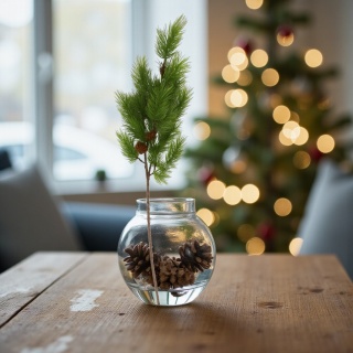 Gałązka sztuczna 88cm ozdoba dekoracja świąteczna stroik