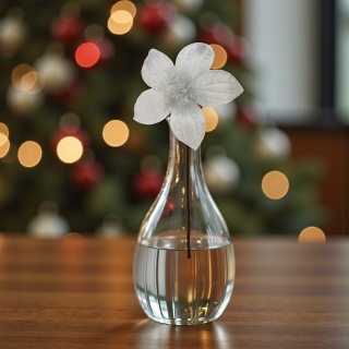 Gwiazda betlejemska poinsecja na piku kwiat ozdoba dekoracja świąteczna