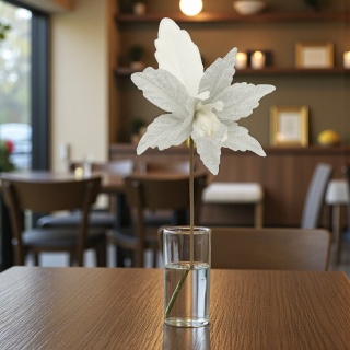 Gwiazda betlejemska poinsecja na piku kwiat ozdoba dekoracja świąteczna