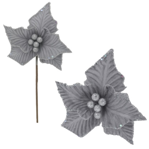 Gwiazda betlejemska poinsecja na piku kwiat ozdoba dekoracja świąteczna