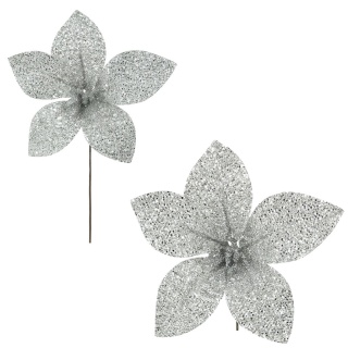 Gwiazda betlejemska poinsecja na piku kwiat ozdoba dekoracja świąteczna