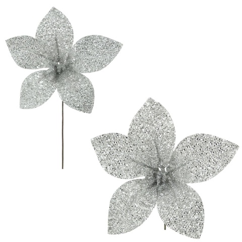 Gwiazda betlejemska poinsecja na piku kwiat ozdoba dekoracja świąteczna