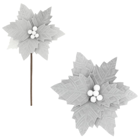 Gwiazda betlejemska poinsecja na piku kwiat ozdoba dekoracja świąteczna