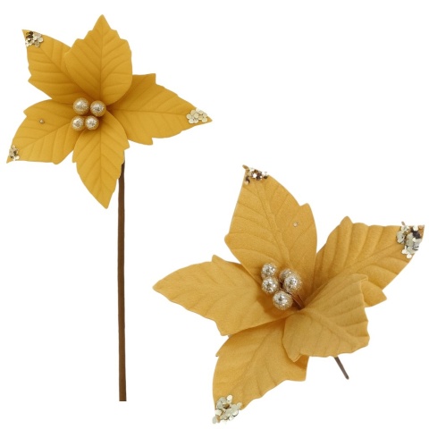 Gwiazda betlejemska poinsecja na piku kwiat ozdoba dekoracja świąteczna