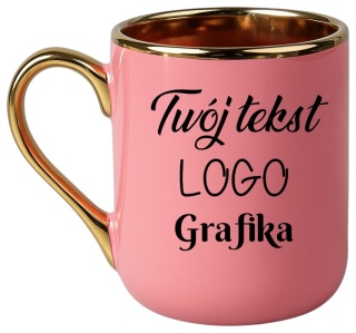 KUBEK PREMIUM Z TWOIM NADRUKIEM TEKSTEM GRAFIKĄ LOGO PREZENT REKLAMA