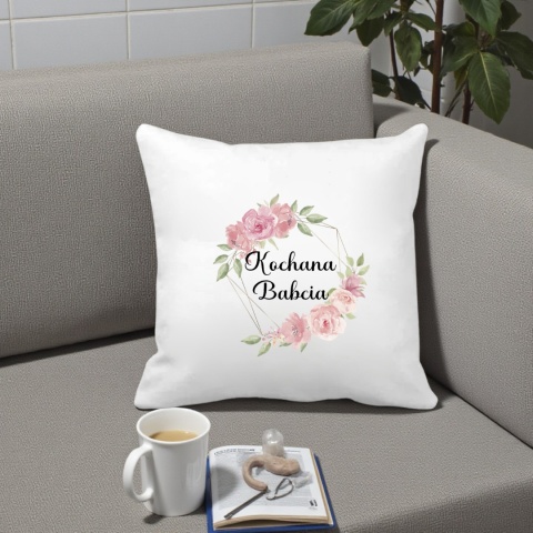Poduszka i kubek zestaw prezent DZIEŃ BABCI urodziny imieniny Babcia