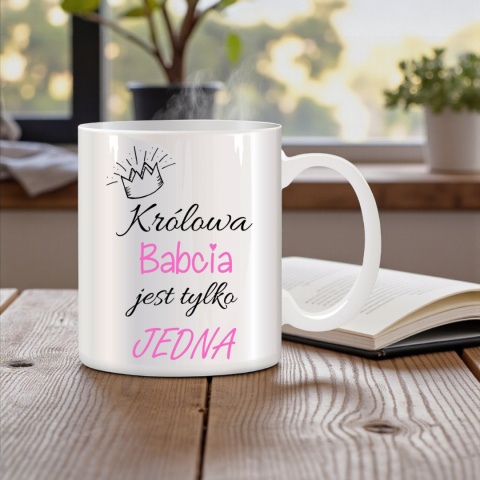 Poduszka i kubek zestaw prezent DZIEŃ BABCI urodziny imieniny Babcia