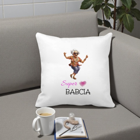 Poduszka i kubek zestaw prezent DZIEŃ BABCI urodziny imieniny Babcia