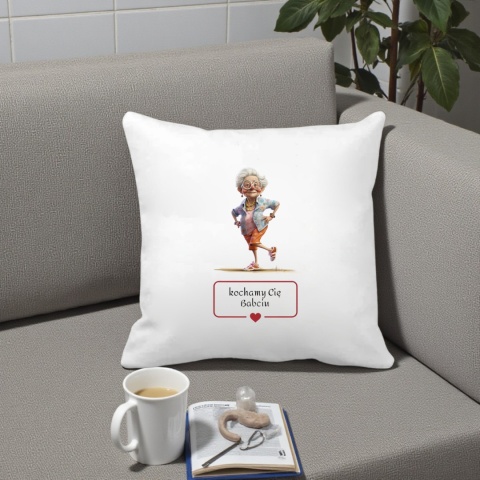 Poduszka i kubek zestaw prezent DZIEŃ BABCI urodziny imieniny Babcia