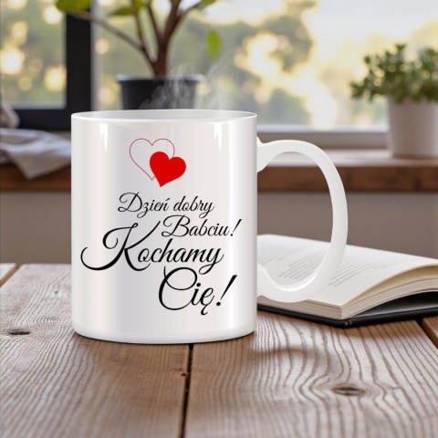 Poduszka i kubek zestaw prezent DZIEŃ BABCI urodziny imieniny Babcia