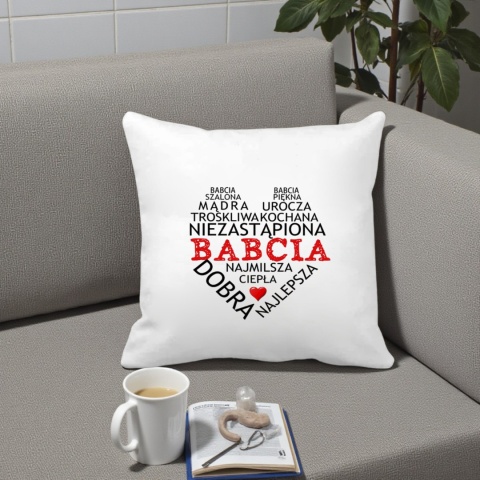 Poduszka i kubek zestaw prezent DZIEŃ BABCI urodziny imieniny Babcia