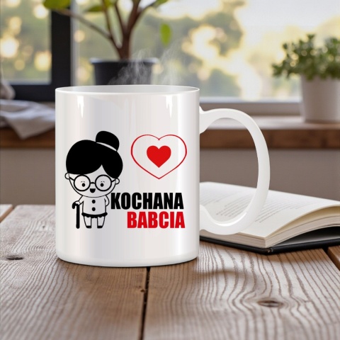 Poduszka i kubek zestaw prezent DZIEŃ BABCI urodziny imieniny Babcia