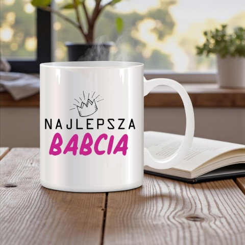 Poduszka i kubek zestaw prezent DZIEŃ BABCI urodziny imieniny Babcia