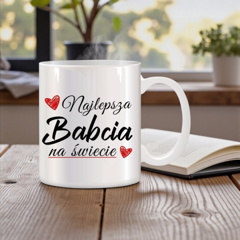 Poduszka i kubek zestaw prezent DZIEŃ BABCI urodziny imieniny Babcia