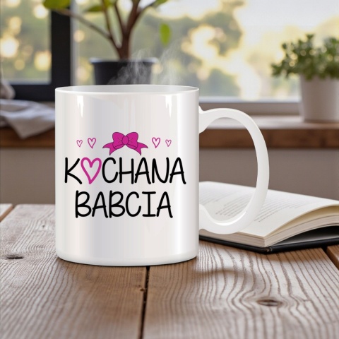 Poduszka i kubek zestaw prezent DZIEŃ BABCI urodziny imieniny Babcia