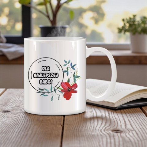 Poduszka i kubek zestaw prezent DZIEŃ BABCI urodziny imieniny Babcia