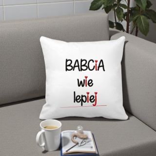 Poduszka i kubek zestaw prezent DZIEŃ BABCI urodziny imieniny Babcia