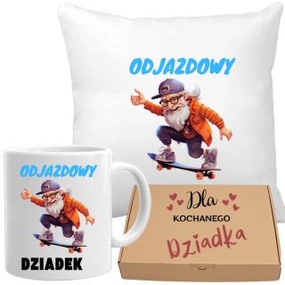 Poduszka i kubek zestaw prezent DZIEŃ DZIADKA urodziny imieniny Dziadek