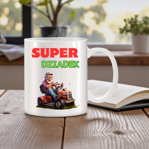 Poduszka i kubek zestaw prezent DZIEŃ DZIADKA urodziny imieniny Dziadek
