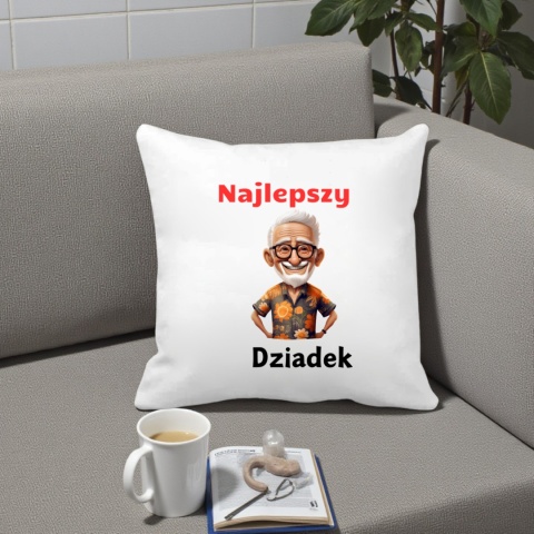 Poduszka i kubek zestaw prezent DZIEŃ DZIADKA urodziny imieniny Dziadek