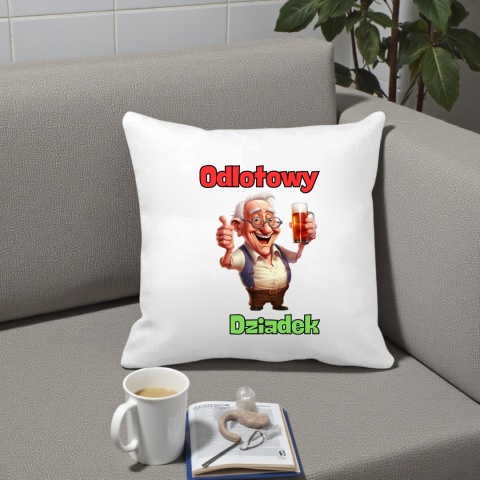 Poduszka i kubek zestaw prezent DZIEŃ DZIADKA urodziny imieniny Dziadek