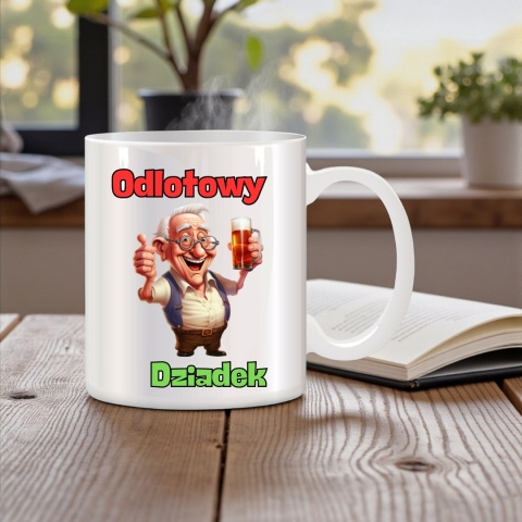 Poduszka i kubek zestaw prezent DZIEŃ DZIADKA urodziny imieniny Dziadek