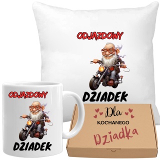 Poduszka i kubek zestaw prezent DZIEŃ DZIADKA urodziny imieniny Dziadek