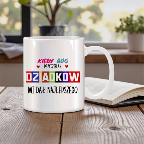 Poduszka i kubek zestaw prezent DZIEŃ DZIADKA urodziny imieniny Dziadek