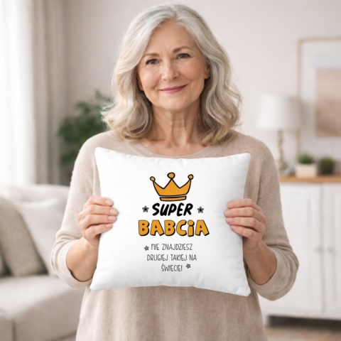 Poduszka z nadrukiem prezent DZIEŃ BABCI różne wzory Babcia