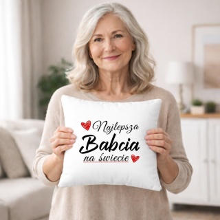 Poduszka z nadrukiem prezent DZIEŃ BABCI różne wzory Babcia